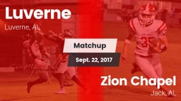 Matchup: Luverne vs. Zion Chapel  2017
