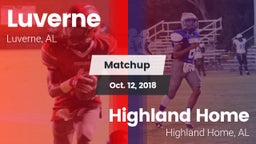 Matchup: Luverne vs. Highland Home  2018