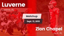 Matchup: Luverne vs. Zion Chapel  2019