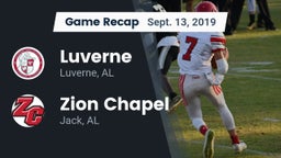 Recap: Luverne  vs. Zion Chapel  2019