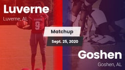 Matchup: Luverne vs. Goshen  2020