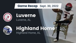 Recap: Luverne  vs. Highland Home  2022