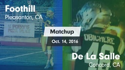 Matchup: Foothill vs. De La Salle  2016