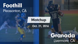 Matchup: Foothill vs. Granada  2016