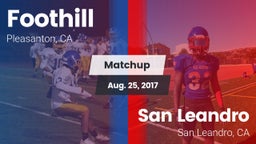 Matchup: Foothill vs. San Leandro  2016