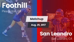 Matchup: Foothill vs. San Leandro  2017