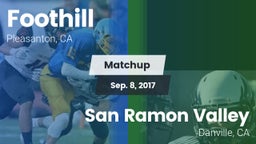 Matchup: Foothill vs. San Ramon Valley  2016