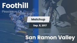 Matchup: Foothill vs. San Ramon Valley 2017