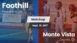 Matchup: Foothill vs. Monte Vista  2016