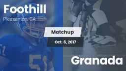 Matchup: Foothill vs. Granada 2017