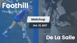 Matchup: Foothill vs. De La Salle 2017