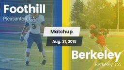 Matchup: Foothill vs. Berkeley  2018