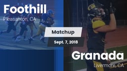 Matchup: Foothill vs. Granada  2018