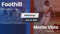 Matchup: Foothill vs. Monte Vista  2018