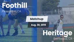 Matchup: Foothill vs. Heritage  2019