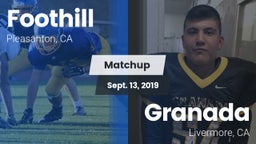 Matchup: Foothill vs. Granada  2019