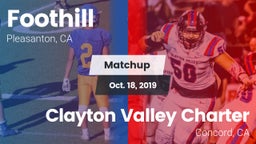 Matchup: Foothill vs. Clayton Valley Charter  2019