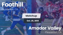 Matchup: Foothill vs. Amador Valley  2019