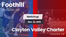 Matchup: Foothill vs. Clayton Valley Charter  2019
