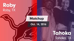 Matchup: Roby vs. Tahoka  2016