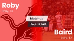 Matchup: Roby vs. Baird  2017