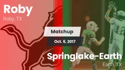 Matchup: Roby vs. Springlake-Earth  2017