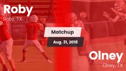 Matchup: Roby vs. Olney  2018