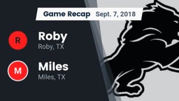 Recap: Roby  vs. Miles  2018