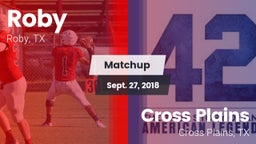 Matchup: Roby vs. Cross Plains  2018