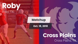 Matchup: Roby vs. Cross Plains  2018