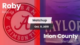 Matchup: Roby vs. Irion County  2019