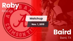 Matchup: Roby vs. Baird  2019