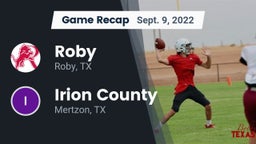 Recap: Roby  vs. Irion County  2022