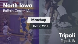 Matchup: North Iowa vs. Tripoli  2016