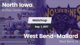 Matchup: North Iowa vs. West Bend-Mallard  2017