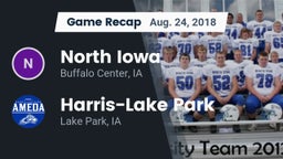 Recap: North Iowa  vs. Harris-Lake Park  2018