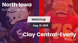 Matchup: North Iowa vs. Clay Central-Everly  2018