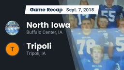 Recap: North Iowa  vs. Tripoli  2018
