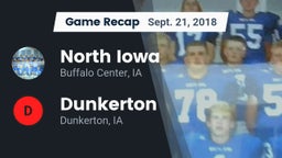 Recap: North Iowa  vs. Dunkerton  2018