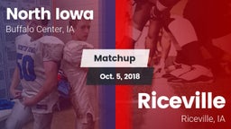 Matchup: North Iowa vs. Riceville  2018