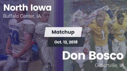 Matchup: North Iowa vs. Don Bosco  2018