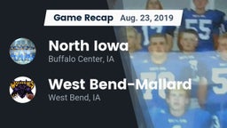 Recap: North Iowa  vs. West Bend-Mallard  2019
