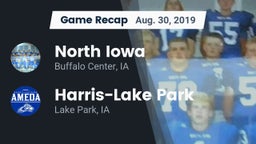 Recap: North Iowa  vs. Harris-Lake Park  2019