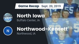 Recap: North Iowa  vs. Northwood-Kensett  2019