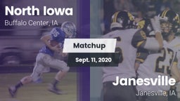 Matchup: North Iowa vs. Janesville  2020