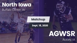 Matchup: North Iowa vs. AGWSR  2020