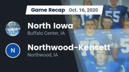 Recap: North Iowa  vs. Northwood-Kensett  2020