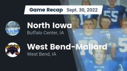 Recap: North Iowa  vs. West Bend-Mallard  2022