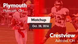 Matchup: Plymouth vs. Crestview  2016