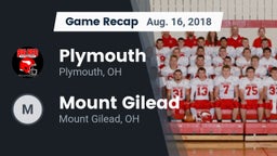 Recap: Plymouth  vs. Mount Gilead  2018